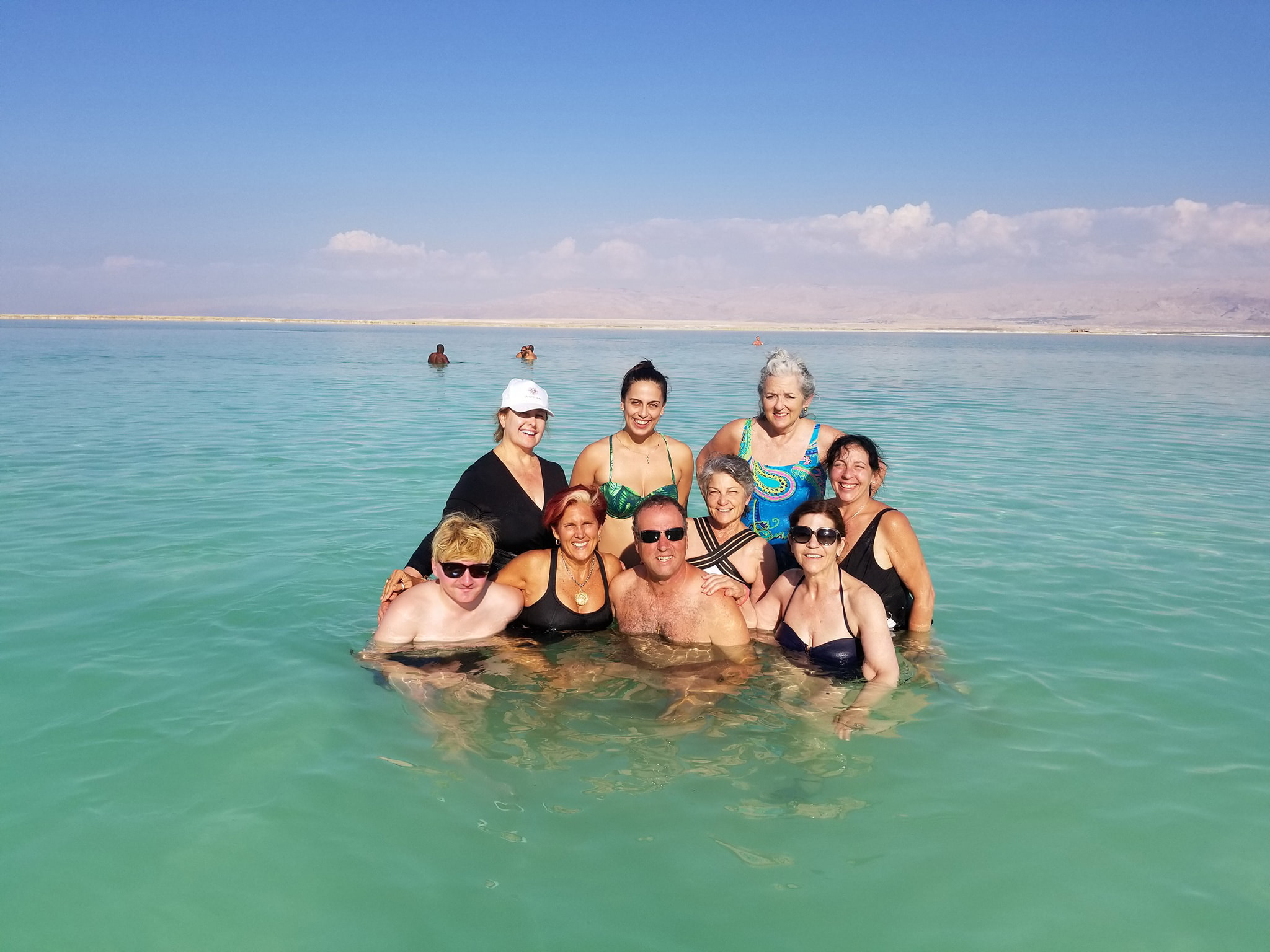 Floating in the Dead Sea